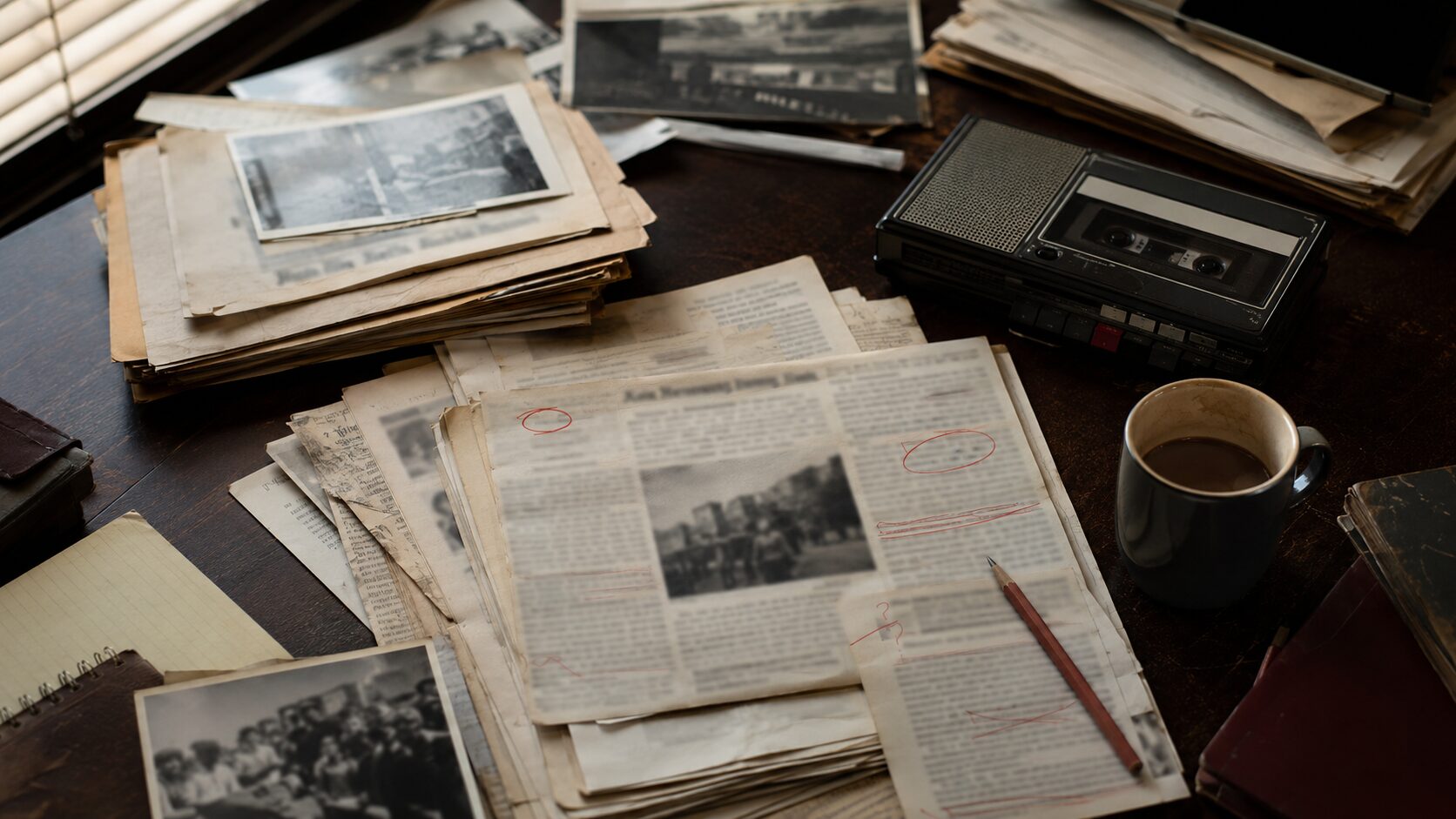 Archival documents and press clippings